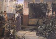 Alma-Tadema, Sir Lawrence The Flower Market (mk23) Sweden oil painting artist